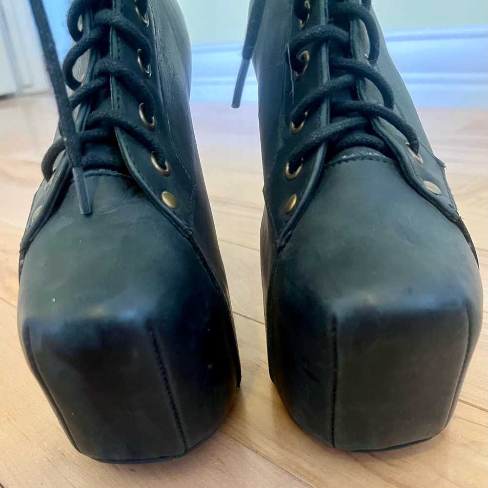 20% OFF 2+ BUNDLES! “Lita” Jeffrey Campbell Leather Boots. Black. Size 8M - Picture 4 of 12